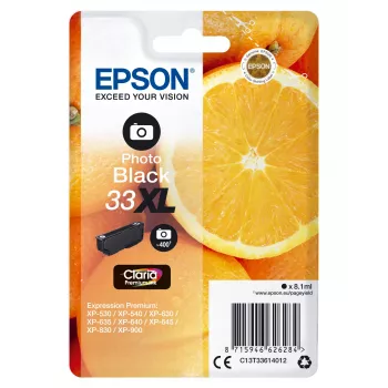 Epson Oranges Singlepack Photo Black 33XL Claria Premium rašalo kasetė