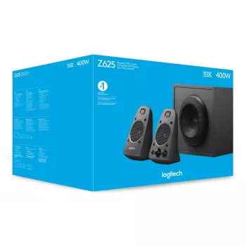 LOGITECH Z625 2.1 kanalų 200 W juoda garsiakalbių sistema