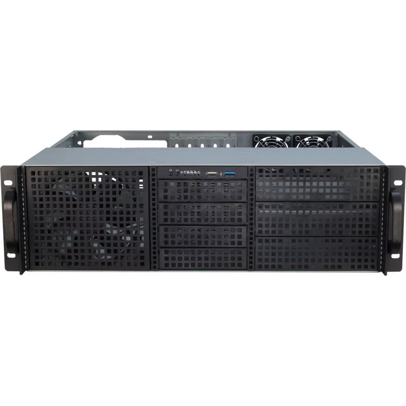 Serverinis korpusas Inter-Tech 3U-30240 Rack Juodas
