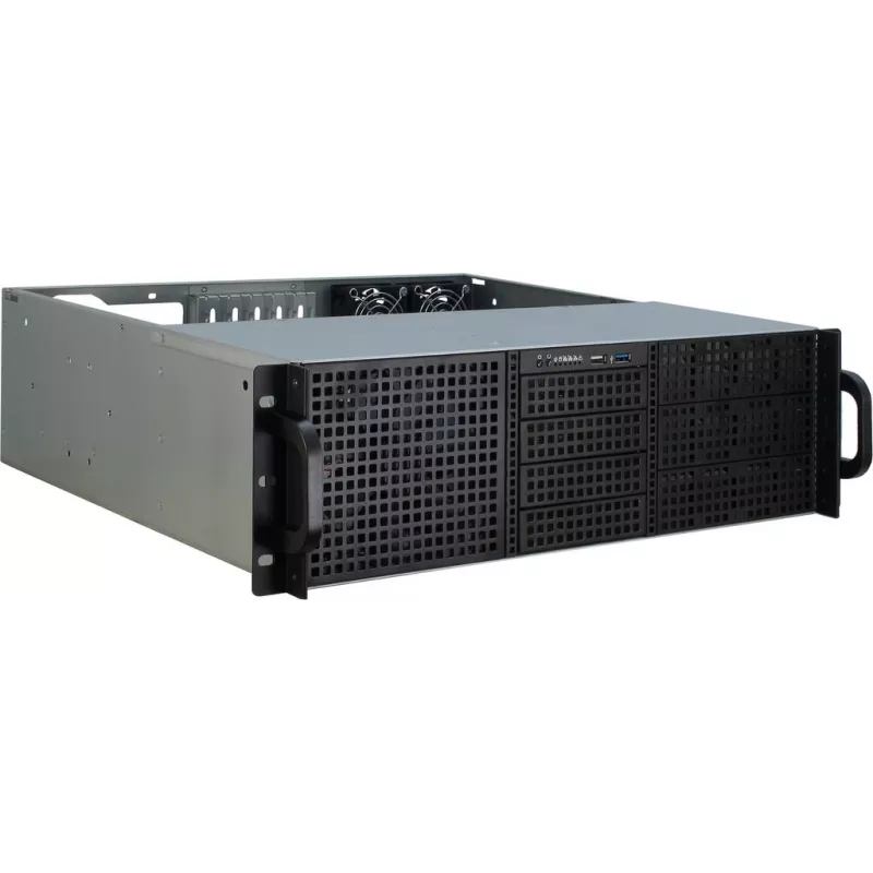 Serverinis korpusas Inter-Tech 3U-30240 Rack Juodas