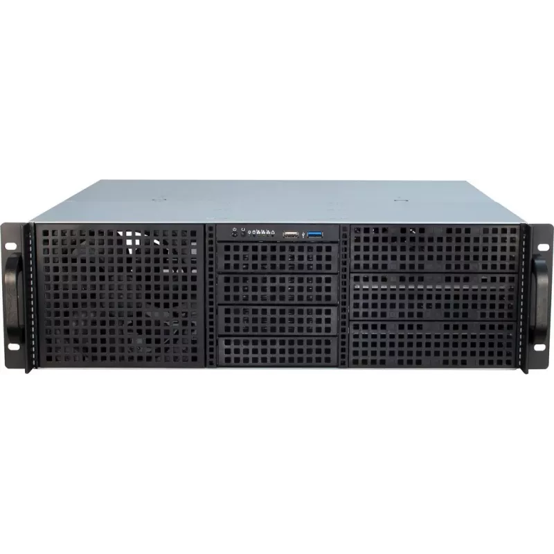 Serverinis korpusas Inter-Tech 3U-30240 Rack Juodas