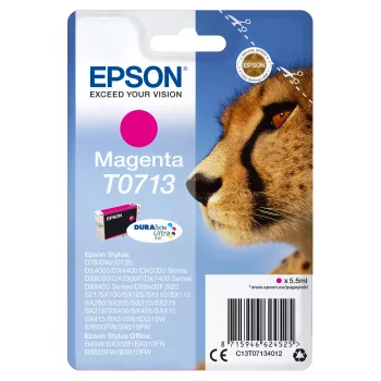 Epson DURABrite Ultra Original rašalo kasetė T0713, purpurinė
