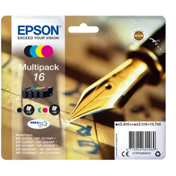 Kasetė Epson Ink C13T16264012 Multipack juoda, žydra, rausvai raudona, geltona