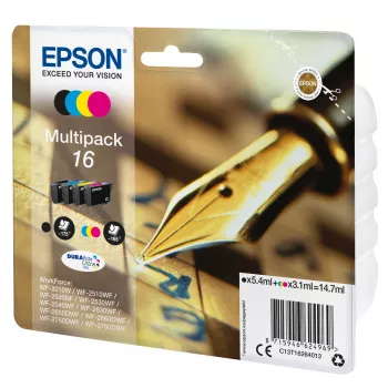 Kasetė Epson Ink C13T16264012 Multipack juoda, žydra, rausvai raudona, geltona