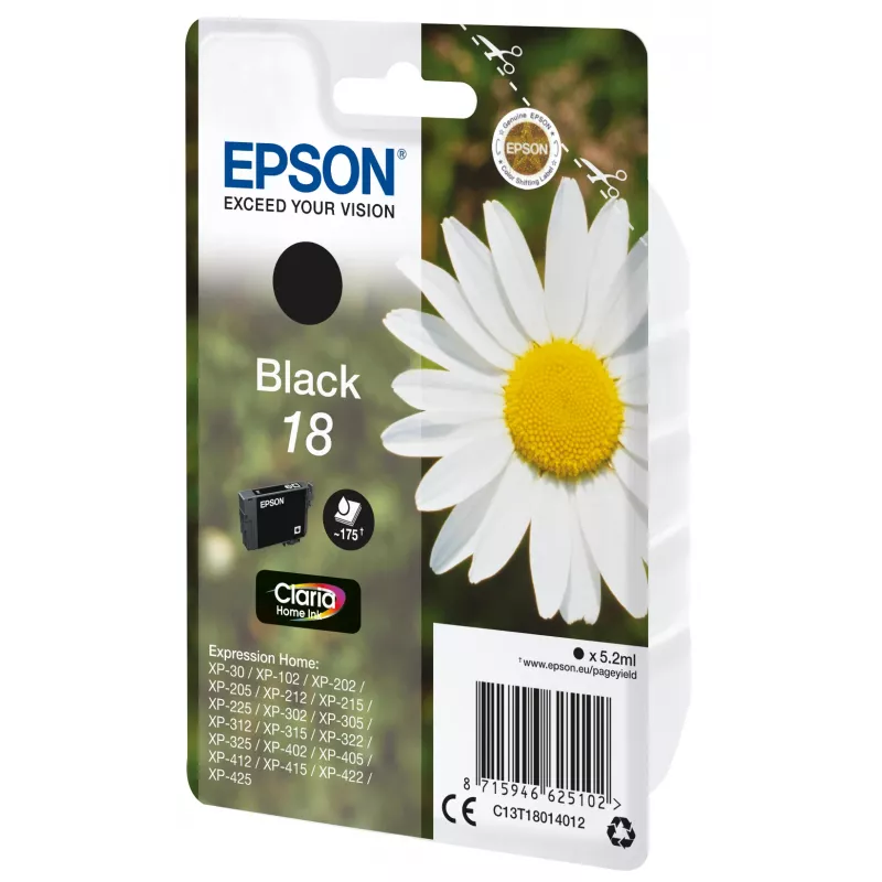 Epson Daisy Singlepack Black 18 Claria Home kasetė