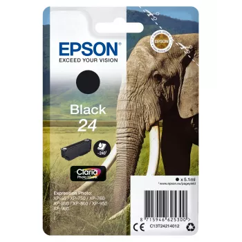 Kasetė Epson 24 juoda C13T24214012, 240 puslapių