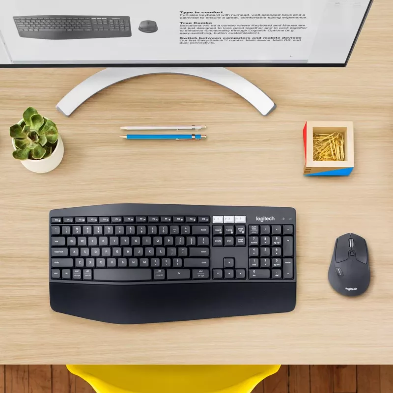 LOGITECH MK850 Performance belaidis klaviatūros ir pelės rinkinys 2,4 GHz – QWERTZ vokiškas išdėstymas
