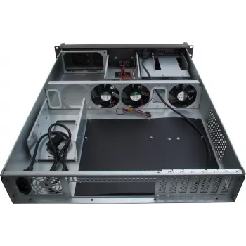 Serverinis korpusas Inter-Tech IPC 2U-2098-SL Rack Black