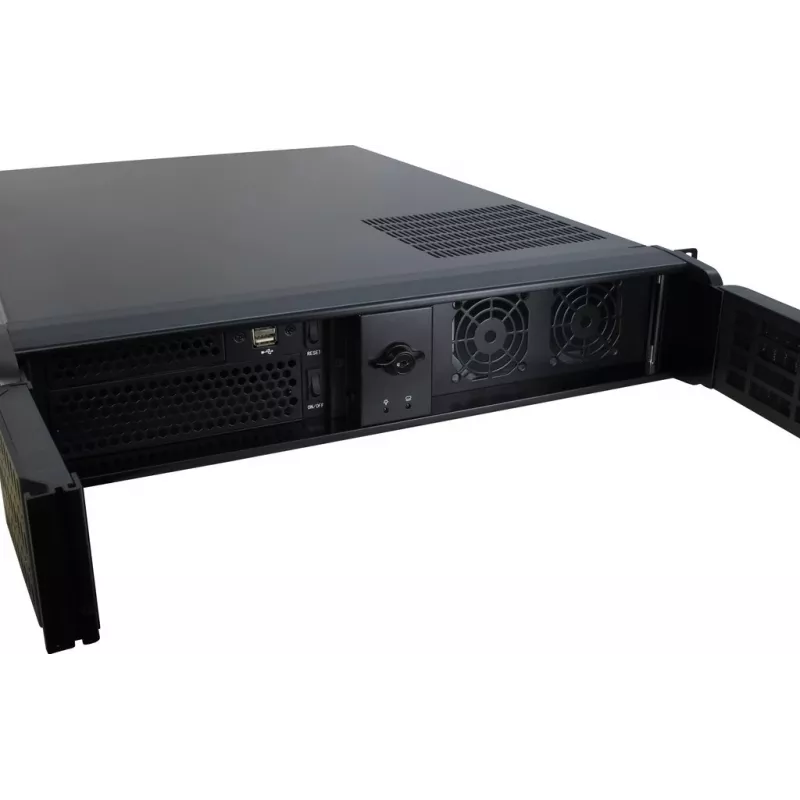 Serverinis korpusas Inter-Tech IPC 2U-2098-SL Rack Black
