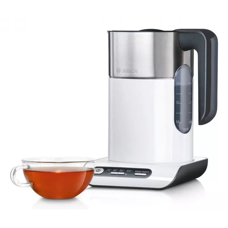 Bosch TWK8611P elektrinis virdulys 1,5 L 2400 W antracitas, nerūdijantis plienas, baltas