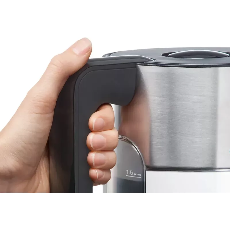 Bosch TWK8611P elektrinis virdulys 1,5 L 2400 W antracitas, nerūdijantis plienas, baltas