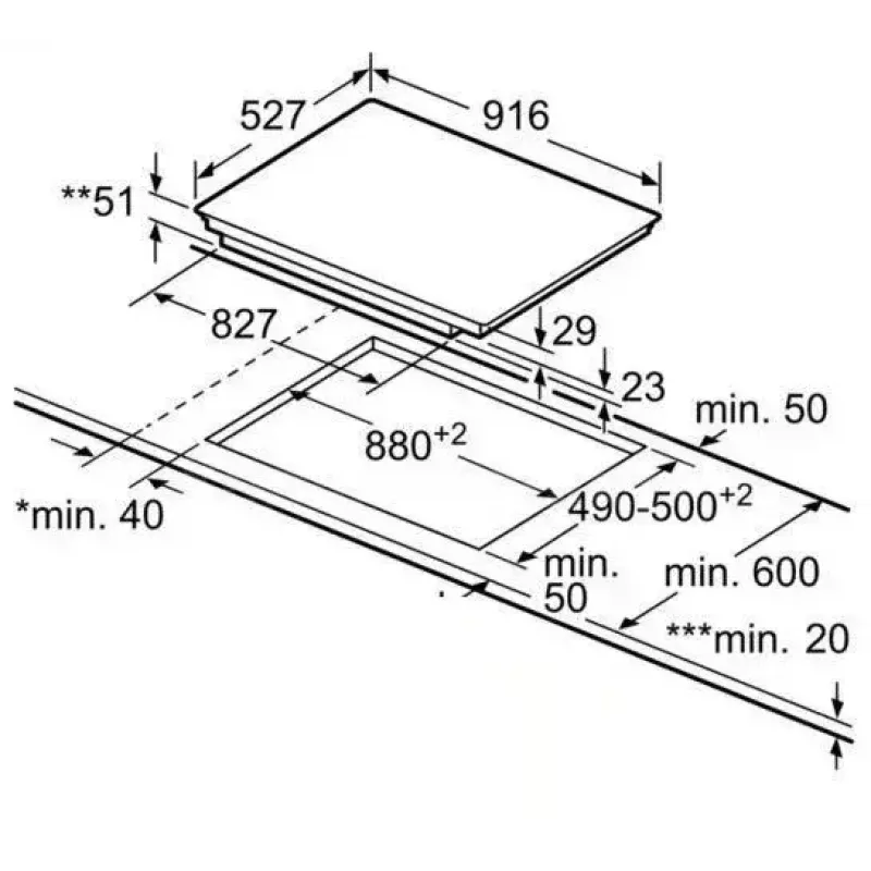 Bosch Serie 8 PXV975DC1E kaitlentė įmontuojama 90 cm zoninė indukcinė 5 zonos