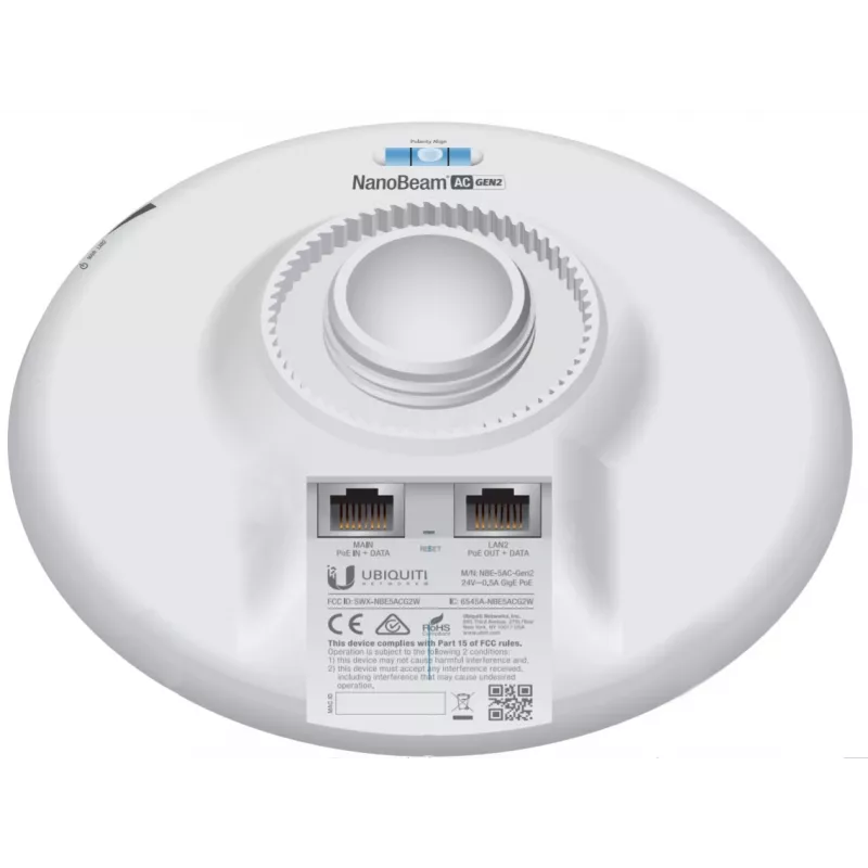 UBIQUITI NETWORKS NanoBeam AC Gen2 NBE-5AC-Gen2 belaidis prieigos taškas