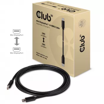 CLUB3D Mini DisplayPort 1.4 laidas HBR3 8K60Hz Vyriškas / Vyriškas 2 m / 6,56 pėd.