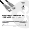 Club 3D CAC-1311 Premium High Speed HDMI 2.0 kabelis, 4K60Hz, kištukas/kištukas, 1 m, juodas