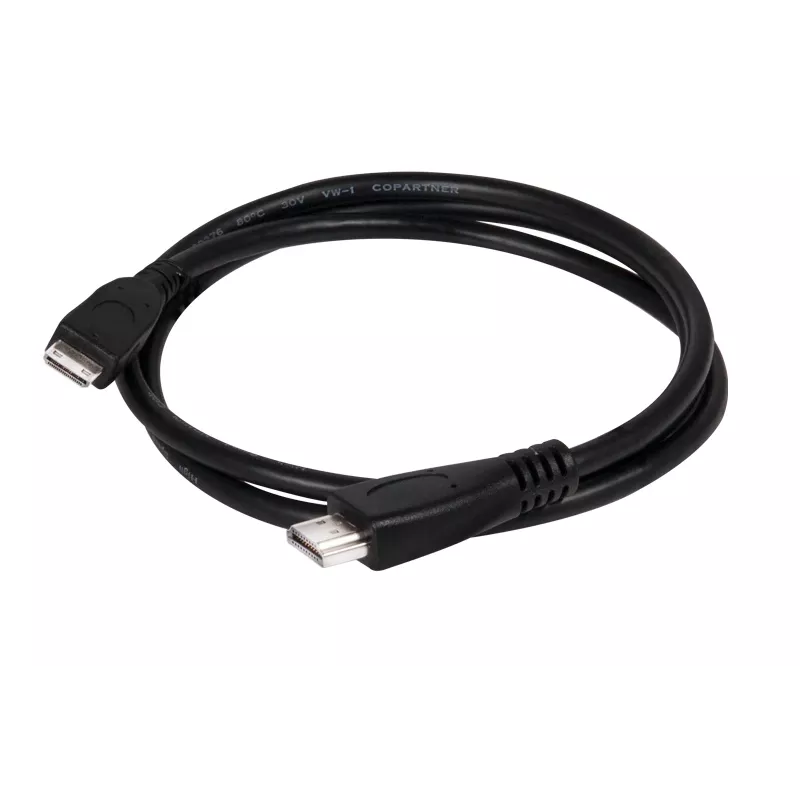 Club 3D CAC-1350 Mini HDMI į HDMI 2.0 kabelis, 4K60Hz, kištukas/kištukas, 1 m, juodas