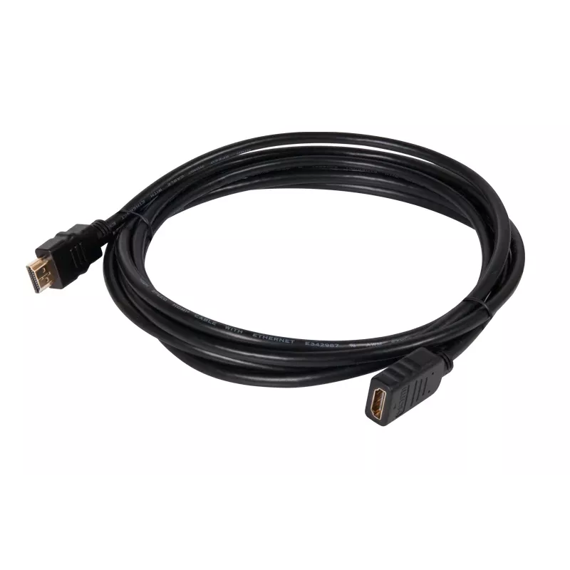 Club 3D CAC-1321 High Speed HDMI 2.0 ilginamasis kabelis, 4K60Hz, kištukas/lizdas, 3 m, juodas