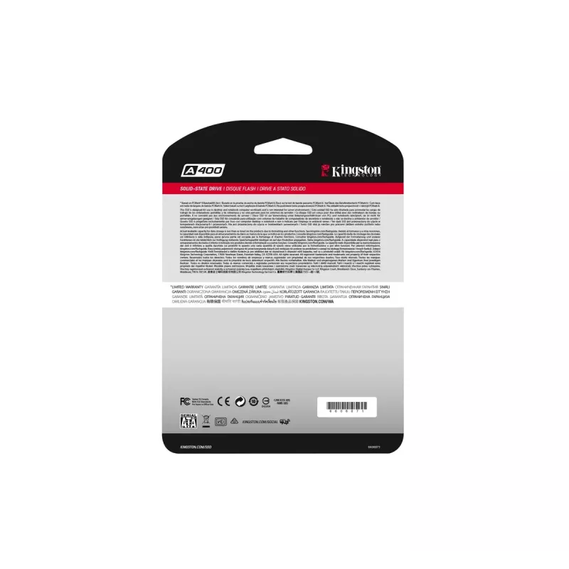 Kingston Technology A400 480 GB 2,5 colio SATA III TLC SSD