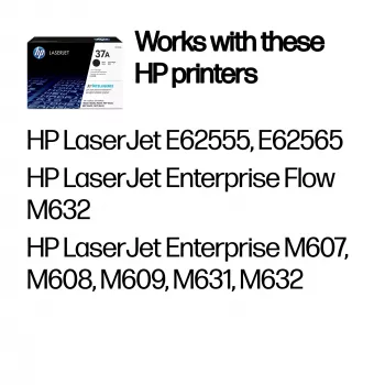 Originalus HP 37A juodas lazerinio spausdintuvo kasetė (CF237A) – 3000 puslapių