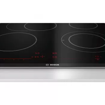 Bosch Serie 8 PKN675DP1D įmontuojama keraminė kaitlentė, juoda, nerūdijantis plienas, 4 zonos