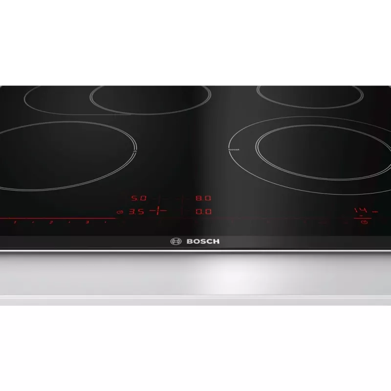 Bosch Serie 8 PKN675DP1D įmontuojama keraminė kaitlentė, juoda, nerūdijantis plienas, 4 zonos