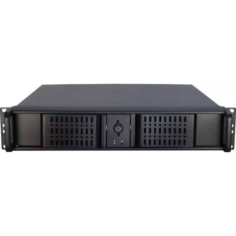 Serverio korpusas Inter-Tech 2U-2098-SK Rack Juodas