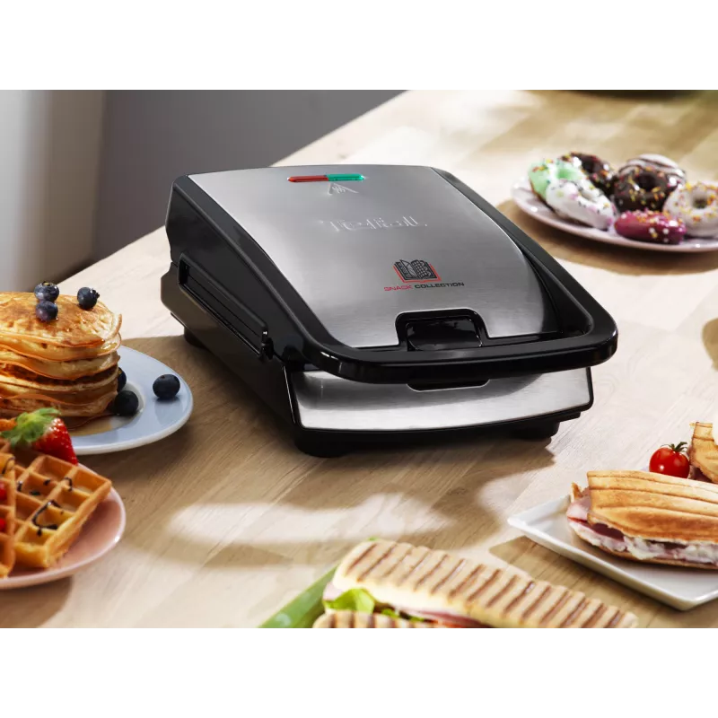 Tefal Snack Collection SW852D sumuštinių keptuvė 700 W Juoda, Nerūdijantis plienas