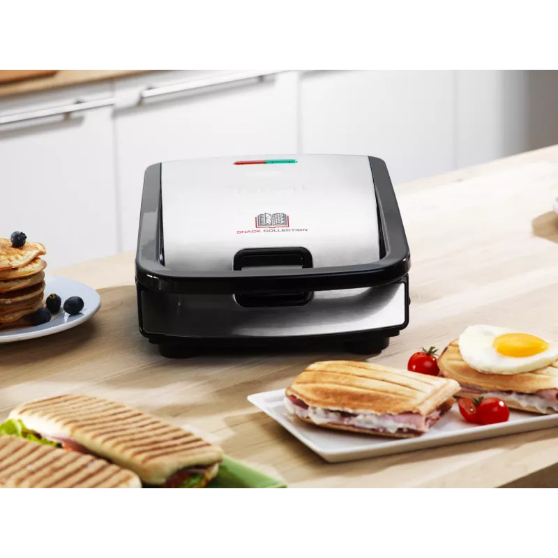 Tefal Snack Collection SW852D sumuštinių keptuvė 700 W Juoda, Nerūdijantis plienas