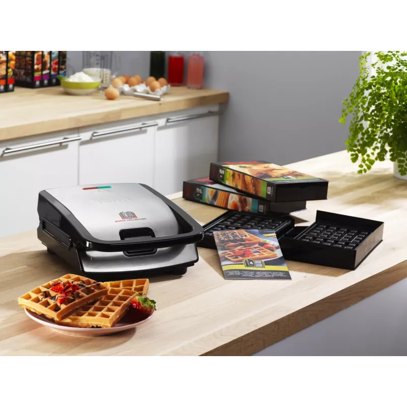 Tefal Snack Collection SW852D sumuštinių keptuvė 700 W Juoda, Nerūdijantis plienas