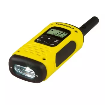 Motorola Talkabout T92 H2O dvipusis radijo imtuvas 16 kanalų 446.00625 – 446.19375 MHz juoda, geltona