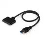 StarTech.com SATA į USB kabelis su UASP, juodas, 6 Gbit/s, CE, FCC, 0 - 60 °C, -10 - 70 °C, 49 mm