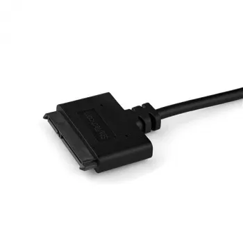 StarTech.com SATA į USB kabelis su UASP, juodas, 6 Gbit/s, CE, FCC, 0 - 60 °C, -10 - 70 °C, 49 mm