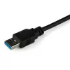 StarTech.com SATA į USB kabelis su UASP, juodas, 6 Gbit/s, CE, FCC, 0 - 60 °C, -10 - 70 °C, 49 mm