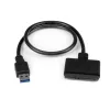 StarTech.com SATA į USB kabelis su UASP, juodas, 6 Gbit/s, CE, FCC, 0 - 60 °C, -10 - 70 °C, 49 mm