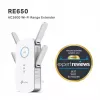 TP-Link RE650 belaidžio tinklo stiprintuvas, 10/100/1000 Mbit/s, baltas