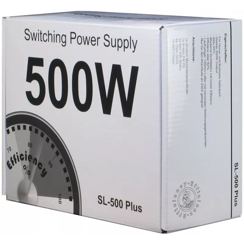 INTER-TECH SL-500 Plus 500W ATX maitinimo blokas