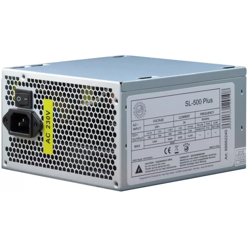 INTER-TECH SL-500 Plus 500W ATX maitinimo blokas