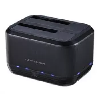 Dviejų diskų dėklas LC-Power LC-DOCK-U3-III 2.5/3.5 inch HDD/SSD USB 3.2 Gen 1