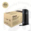 CLUB3D USB3.2 Gen1 Type A arba C dviejų ekranų 4K60Hz dokavimo stotelė DisplayLink® sertifikuota