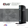 CLUB3D USB3.2 Gen1 Type A arba C dviejų ekranų 4K60Hz dokavimo stotelė DisplayLink® sertifikuota