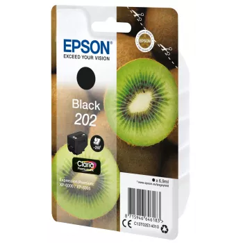Kasetė EPSON rašalinė vienkartinė Kiwi Black 202 Claria Premium Ink 6,9 ml