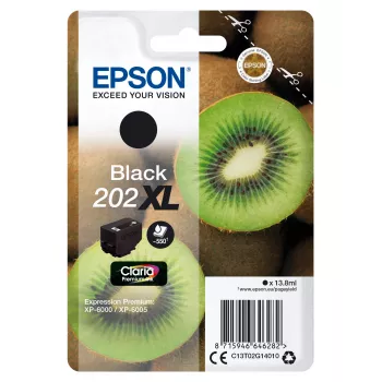 Epson Kiwi Singlepack Black 202XL Claria Premium rašalas