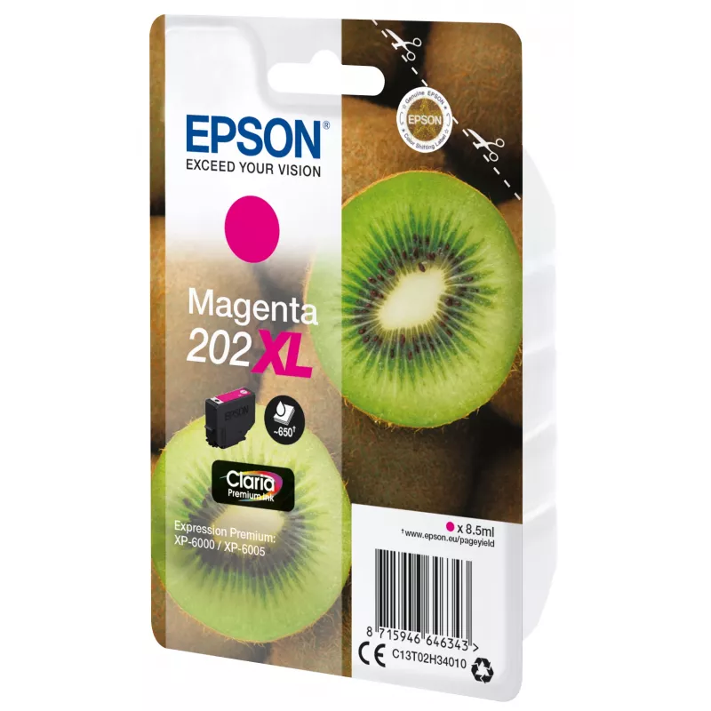 Epson Kiwi Singlepack Magenta 202XL Claria Premium rašalinė kasetė