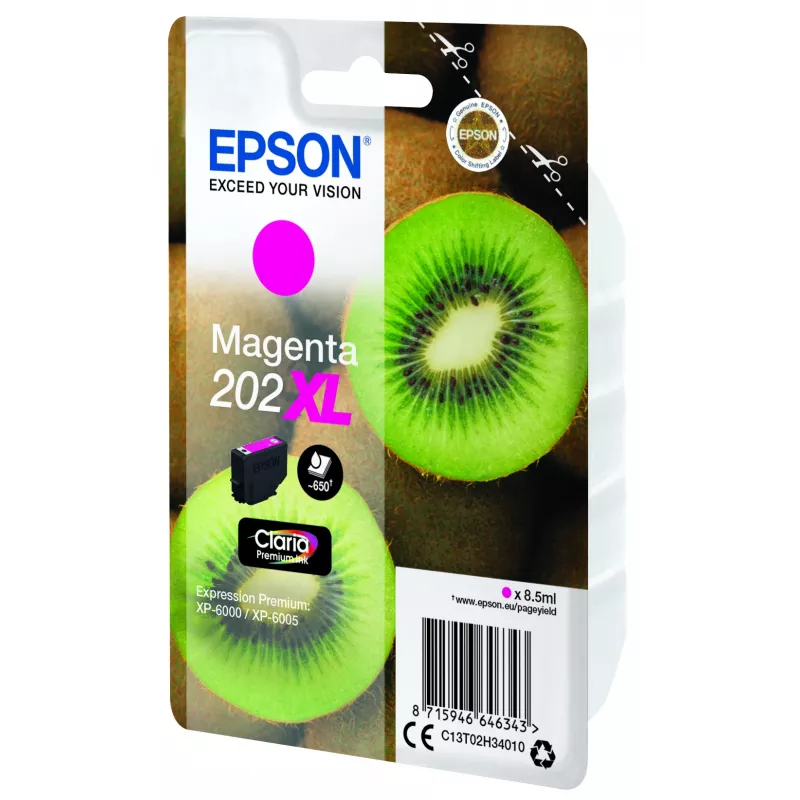 Epson Kiwi Singlepack Magenta 202XL Claria Premium rašalinė kasetė