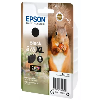 Epson 378XL Claria Photo HD rašalo kasetė, juoda, didelės talpos (XL), 11,2 ml, 500 puslapių
