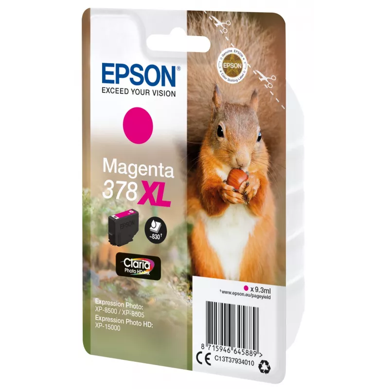Kasetė EPSON Singlepack Cyan 378XL Claria Photo HD