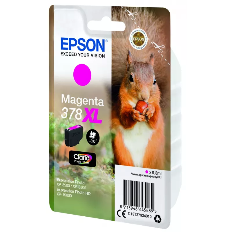 Kasetė EPSON Singlepack Cyan 378XL Claria Photo HD