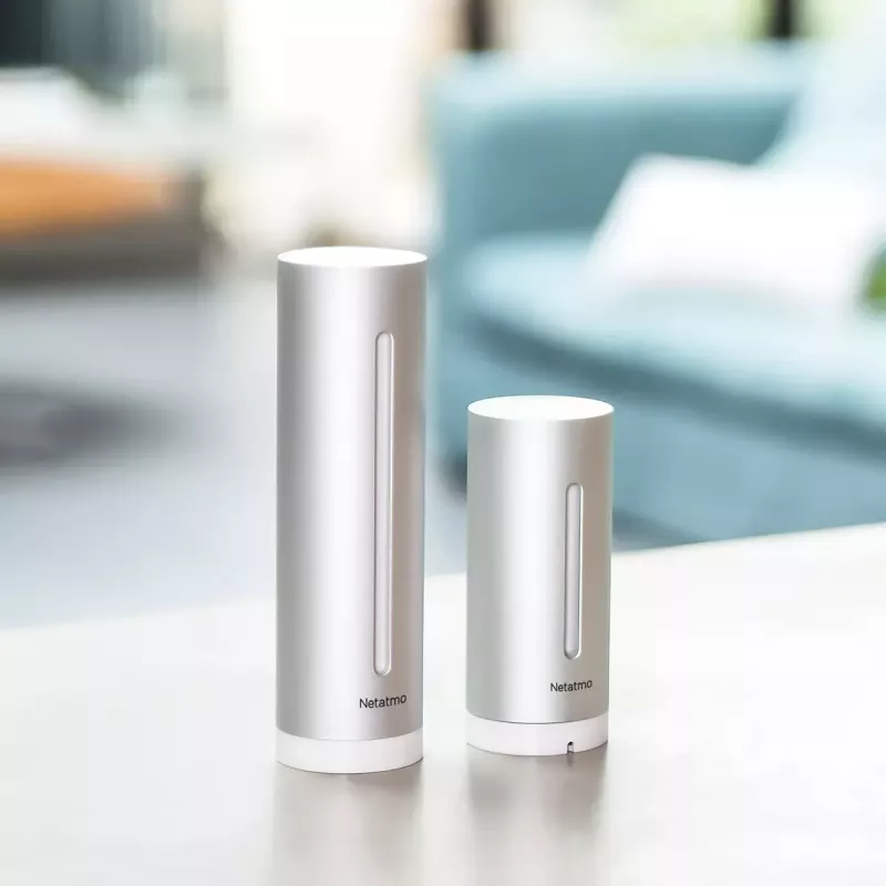Netatmo NWS01-EC skaitmeninė orų stotelė, aliuminis, baterija / USB, Wi-Fi
