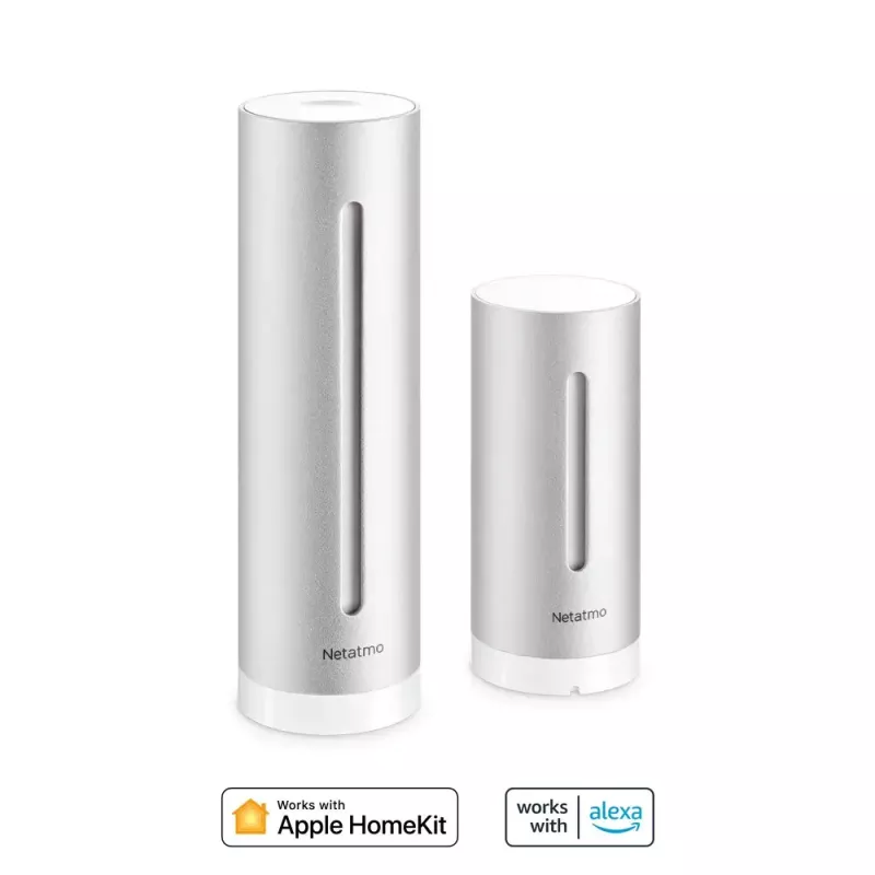 Netatmo NWS01-EC skaitmeninė orų stotelė, aliuminis, baterija / USB, Wi-Fi