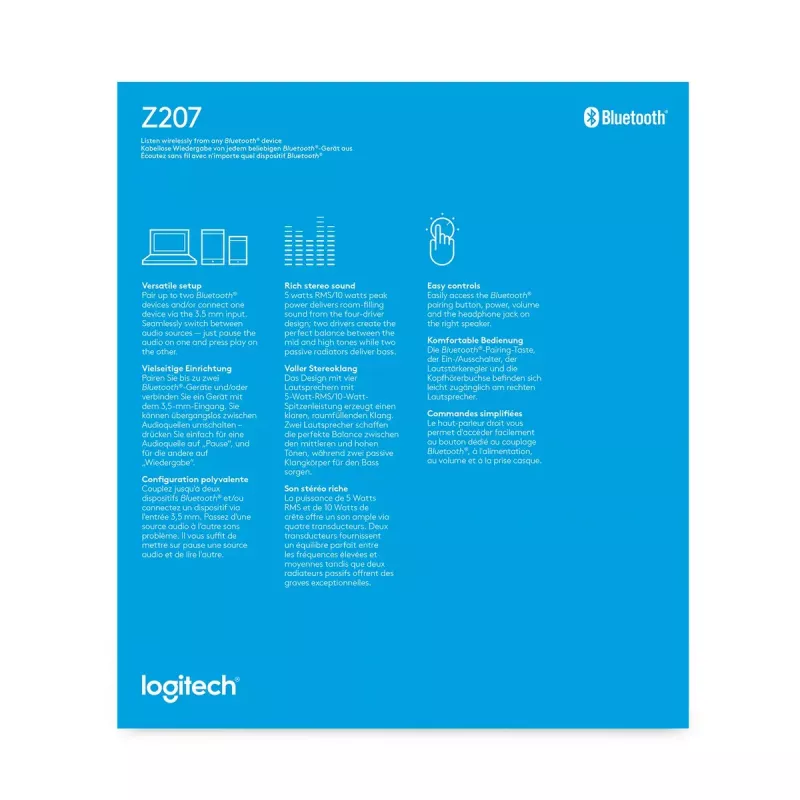 Garsiakalbiai Logitech Z207 Bluetooth juodi 980-001295